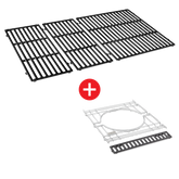 WEBER CRAFTED Porcelain-Enameled Cast-Iron Cooking Grates & Frame Kit - GENESIS 400 series