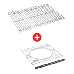 WEBER CRAFTED Stainless Steel Cooking Grates & Frame Kit – SPIRIT 300 series, SEARWOOD 600, & SMOKEFIRE EX4