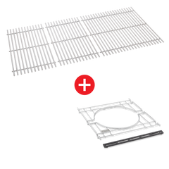 WEBER CRAFTED Stainless Steel Cooking Grates & Frame Kit – SEARWOOD XL 600, SMOKEFIRE EX6