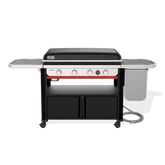 Slate® 36" Rust-Resistant Griddle with Flip-Up Side Table (Natural Gas)