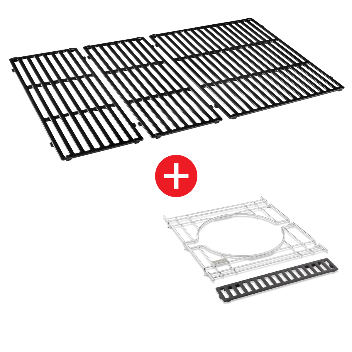 WEBER CRAFTED Porcelain-Enameled Cast-Iron Cooking Grates & Frame Kit - GENESIS 400 series