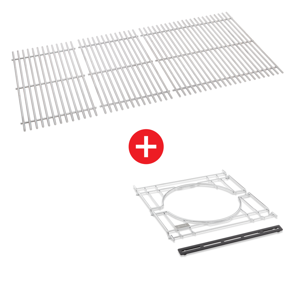 WEBER CRAFTED Stainless Steel Cooking Grates & Frame Kit  – SEARWOOD XL 600, SMOKEFIRE EX6